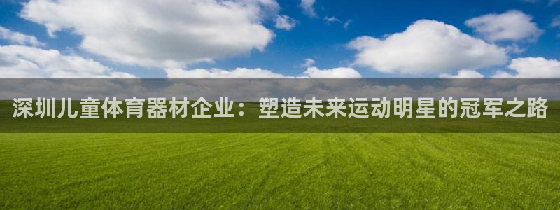 耀世集团王大聪简介：深圳儿童体育器材企业：塑造未来运