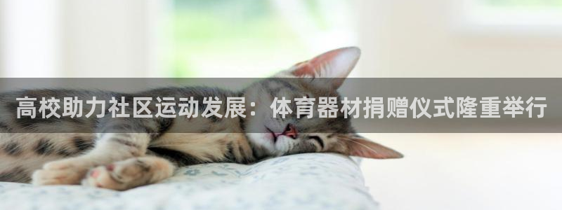耀世微光下载：高校助力社区运动发展：体育器材捐赠仪式