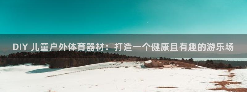耀世娱乐登陆地址怎么改：DIY 儿童户外体育器材：打