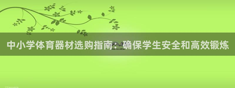 耀世国际平台正规吗安全吗是真的吗：中小学体育器材选购