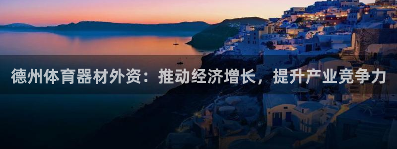 耀世平台代理怎么做的：德州体育器材外资：推动经济增长