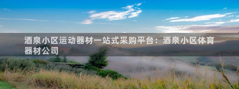 耀世娱乐官方网站下载：酒泉小区运动器材一站式采购平台