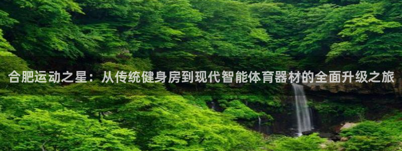 耀世娱乐总代：合肥运动之星：从传统健身房到现代智能体